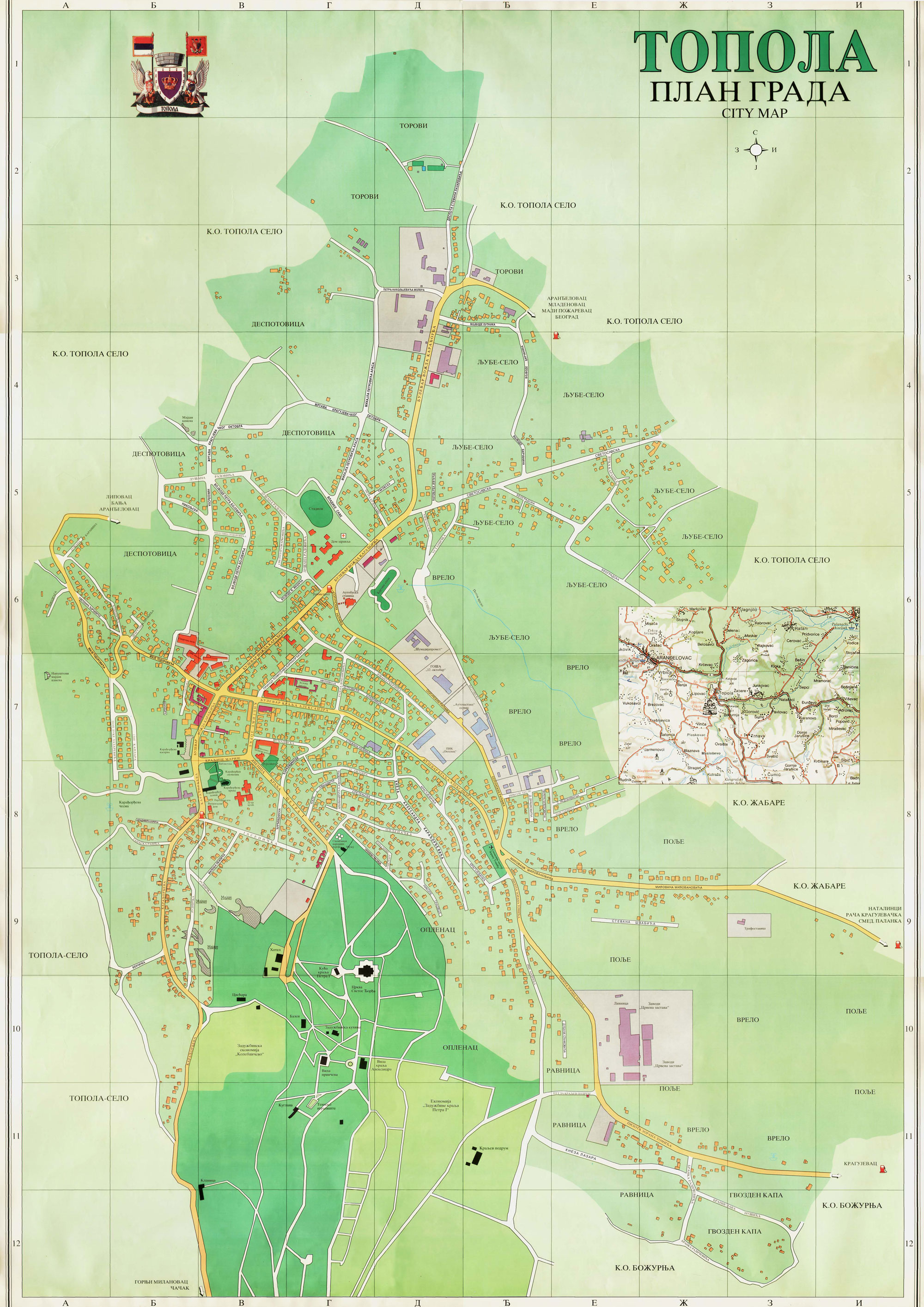 topola mapa Званична презентација општине Toпола topola mapa